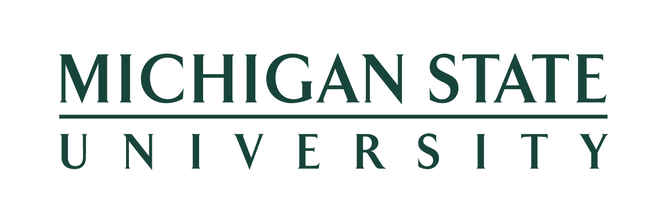 MSU wordmark green print